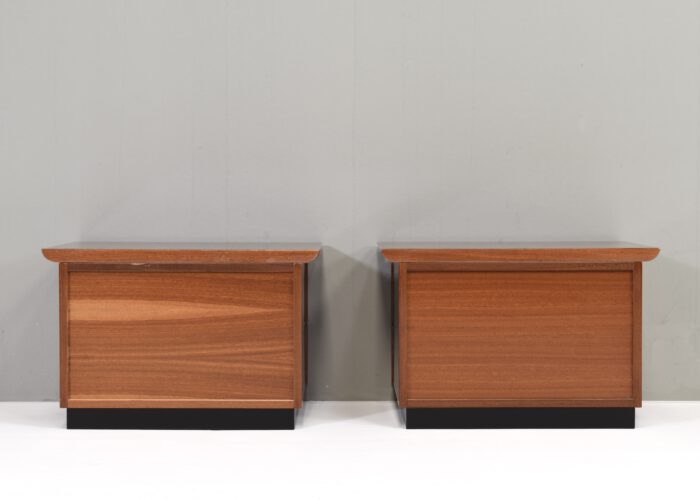 Pair of Burlwood night stands, Italy - 1970's | #C12393 - Image 7